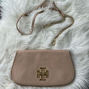 Tory Burch clutch in blush